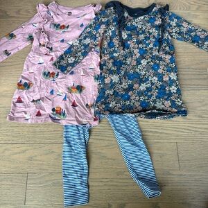 2T Tea Collection dresses and pants mix and match outfit